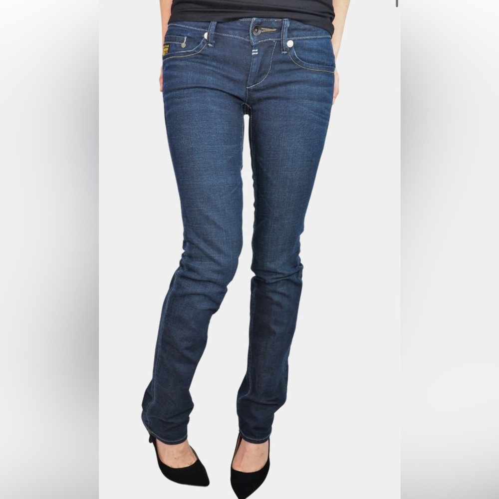 G-Star Dark Blue Straight Leg Jeans